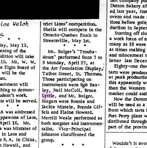 Playing with Mr. Bolger's Troubadours in St Thomas